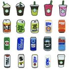 Подвески для обуви 20 типов, аксессуары из ПВХ, украшение для кофе, напитков, пива, дизайнерские украшения для детской рождественской вечеринки croc jibz