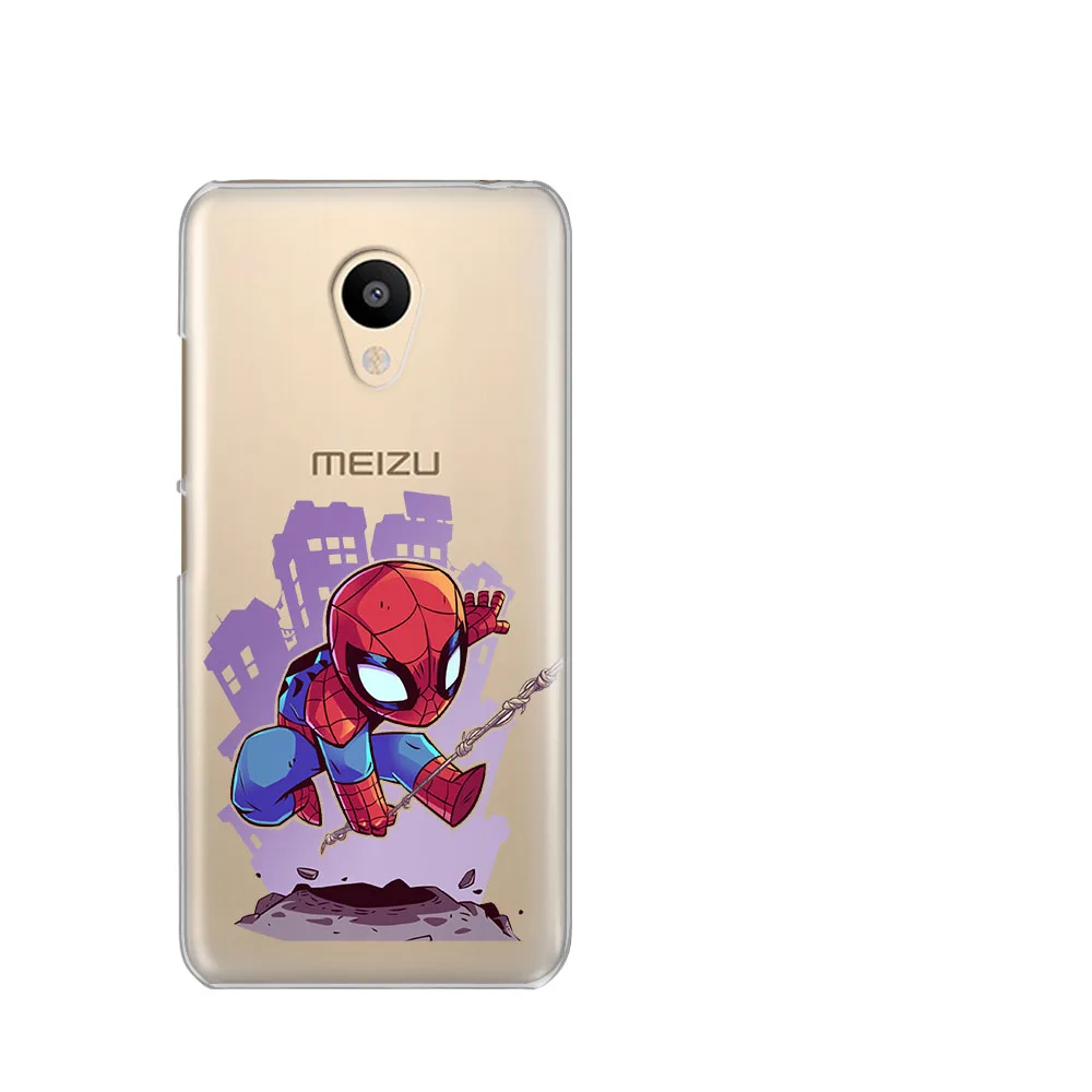 Чехол для телефона с человеком-пауком Meizu M6 M5 Note Silicona Casos Para Case M5S 5C 3s Pro6 U10 U20 Coque Etui