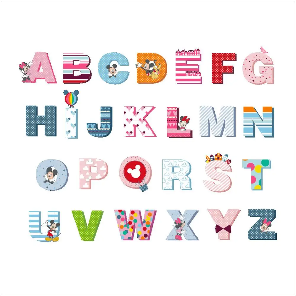 Дисней милые декоративные наклейки Микки Маус Детские водостойкие из ПВХ