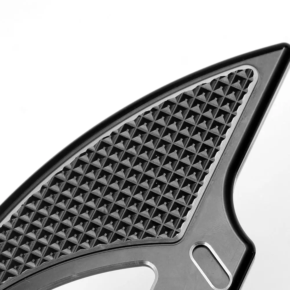 Черный CNC мотоцикл подножки драйвер мужское крепление Floorboard подножка подходит