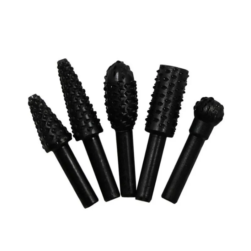 5 шт. деревообрабатывающий стальной роторный рашпиль напильник 1/4 дюйма роторные