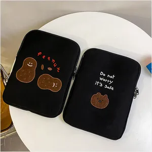ins candy bear 13inch tablet ipad pouch for cartoon peanut huawei ipad pro 9 7 10 8 11 13 3 inch korean laptop sleeve inner bag free global shipping
