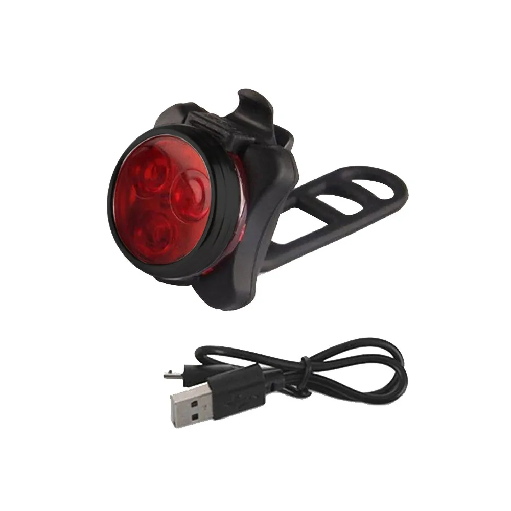 Bicycle Lights Cycling Bike Head Front Rear Tail 3 x bright LED light USB Rechargeable 4 mode Portable compact Dropshipping | Спорт и