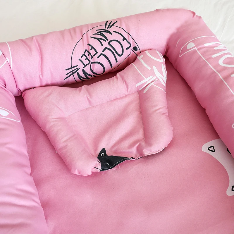 Хлопковая детская кровать с москитной сеткой портативная бионическая съемная