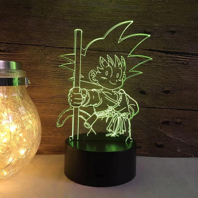 

3D Lamp LED Night Light CKW 7 Colors Touch Bedside Lamp Bedroom Table Art Deco Kid's Night Light with USB Cable Novelty