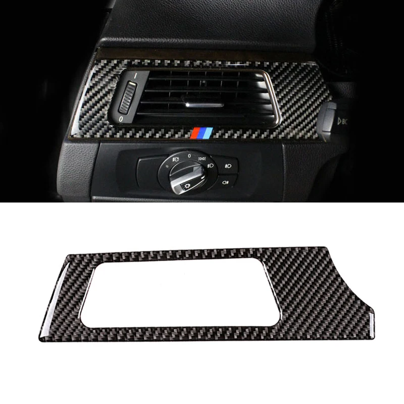 

For BMW 3 Series E90 E92 E93 2005 - 2011 2012 Carbon Fiber Car Interior Left Driver Side Air Conditioner Outlet Vent Cover Trim