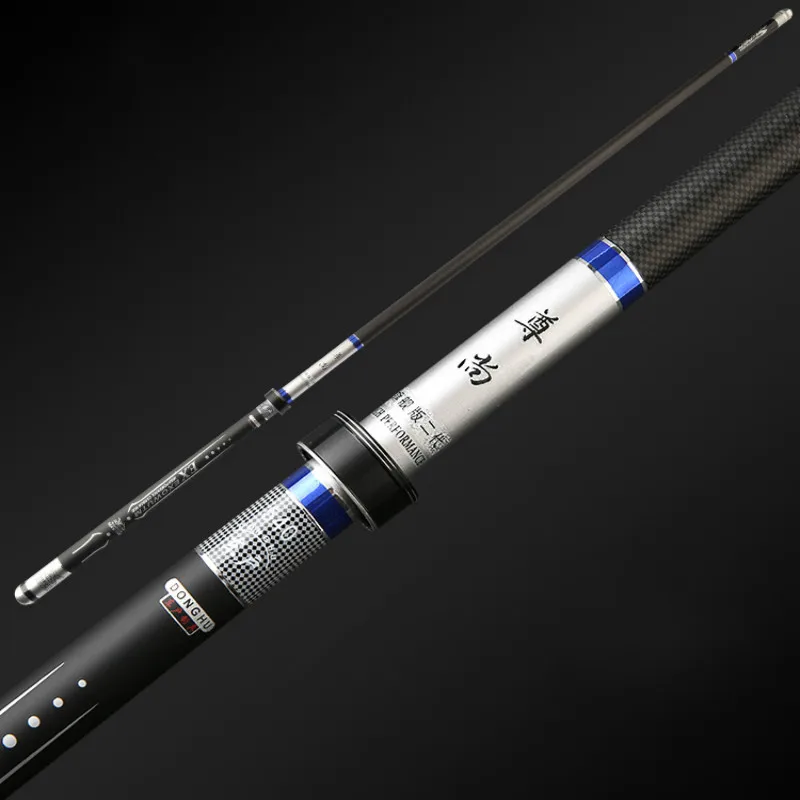 3.6M-7.2M Fishing Rod Carbon Fiber Telescopic Wedkarstwo Olta 28 Tune Hand Pole Super Hard Ultra Light Taiwan Fishing Sticks enlarge