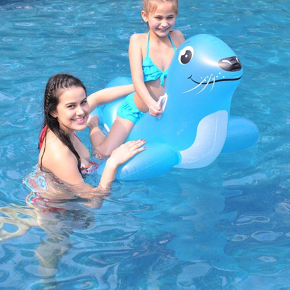 

Summer Baby Kids Cartoon Float Seat Swimming Inflatable Children PVC Circles Safety Swimtrainer Pool Accessories