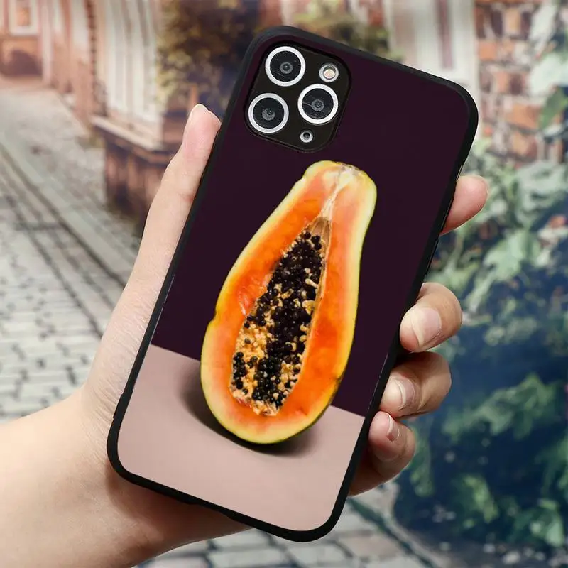 

Fruit papaya Phone Case for iPhone 11 12 mini pro XS MAX 8 7 6 6S Plus X 5S SE 2020 XR