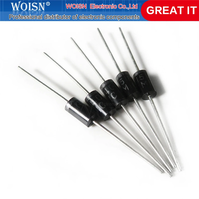 10 шт./лот с выпрямительным диодом 1N5408 1N5404 1N5401 1N5822 1N5818 UF5408 UF5402 6A10 10A10 DO 27 в