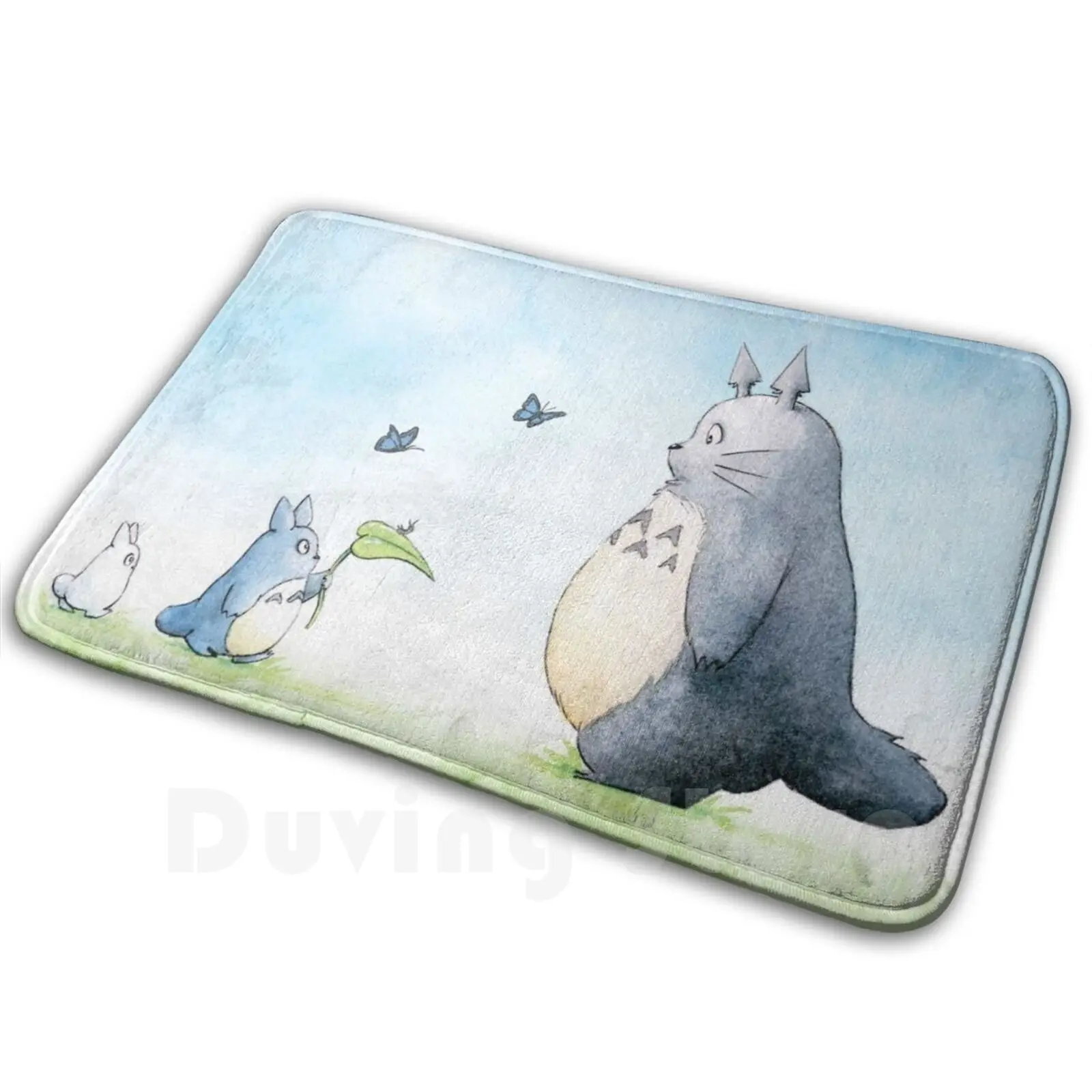Мягкий Нескользящий Коврик Totoro с бабочками коврик подушка для Тоторо Мой сосед