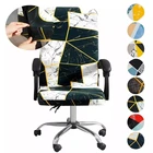 Геометрический чехол на офисное кресло, современный эластичный чехол на компьютерное кресло Пыленепроницаемый Чехол для кресла, эластичный чехол из спандекса, Размеры ML