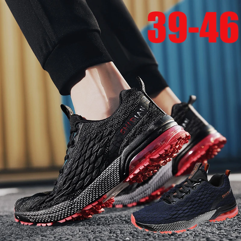 

2021 Spring and Autumn New All-match Air Cushion Lightweight Fashion Casual Running Shock Absorption Breathable Sneakers Men