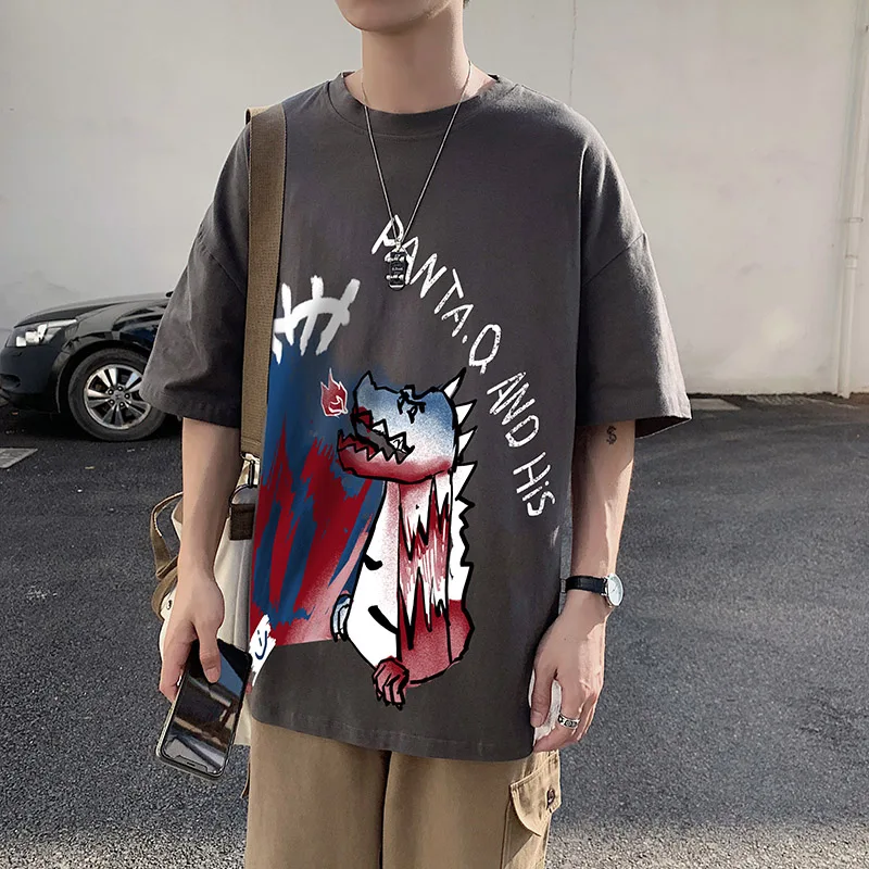 SIUE бренд граффити летняя 100% Хлопковая мужская футболка с коротким рукавом модная