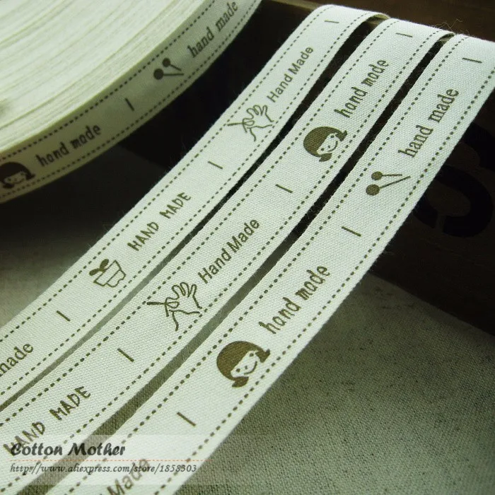 Booksew на заказ 1,5 см маленькая девочка ручной работы размер этикетка хлопок ленты швейная Одежда Этикетка этикеты Para Ropa аксессуары