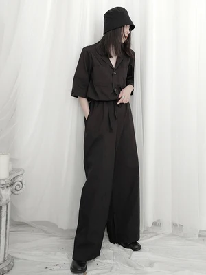 Темные слитные женские Андроидные свободные кружевные и широкие леггинсы черный