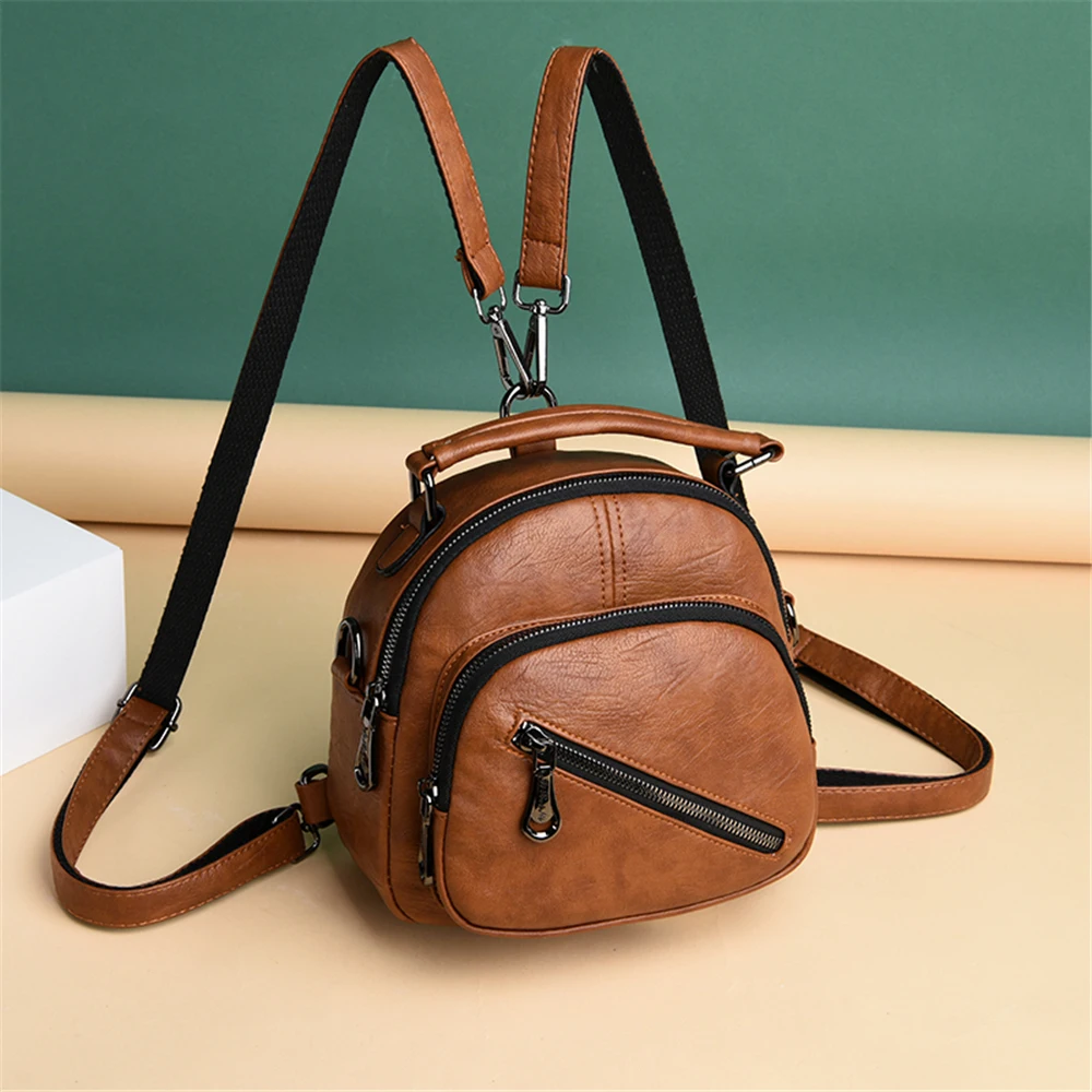 Новинка женский кожаный рюкзак 3 в 1 модная Маленькая женская сумка на плечо Sac a Dos