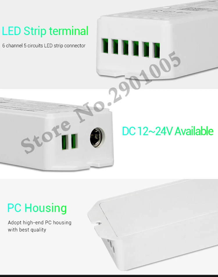 5 в 1 WiFi светодиодный смарт-контроллер 6A/Ch Для одноцветных RGB RGBW RGB+ CCT светодиодный полосы, can Alexa/Google Assistant Голосовое управление/приложение