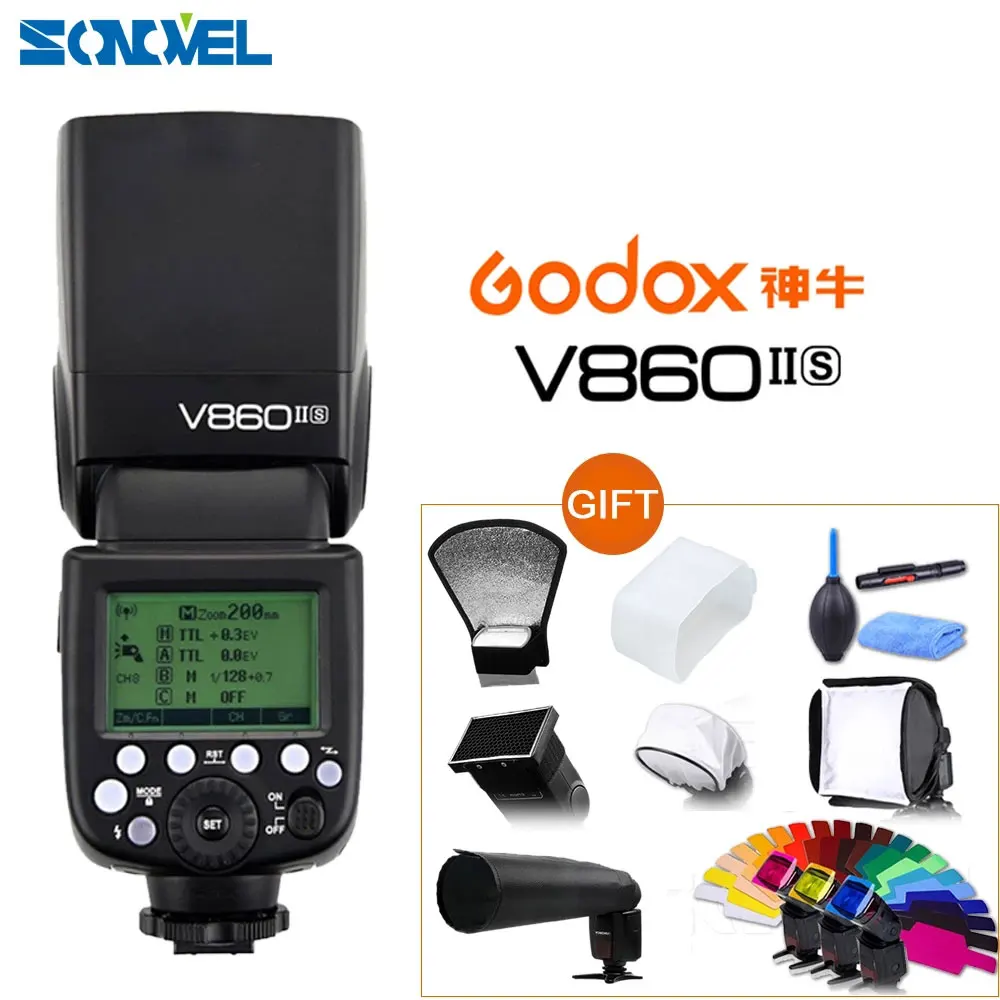 Вспышка Godox Ving V860II литий ионный аккумулятор HSS 1/8000 вспышка для Sony DSLR A7R A7RII A58 A99 A6000