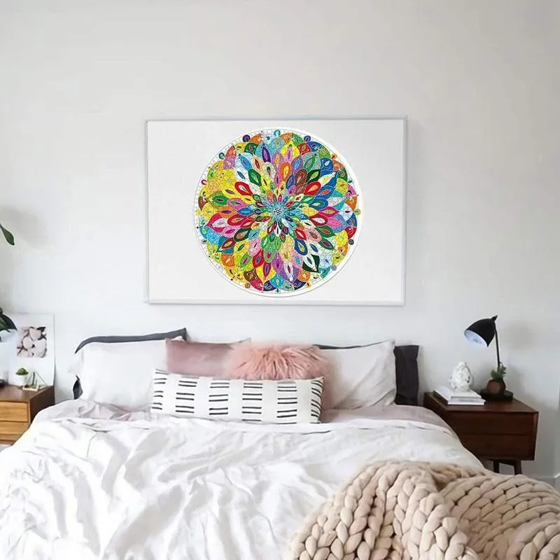 

Puzzle 1000 Pieces Adult And Children Development Puzzle Toy Starry Sky Jigsaw Puzzle Decompression Creative Gift Round Paper
