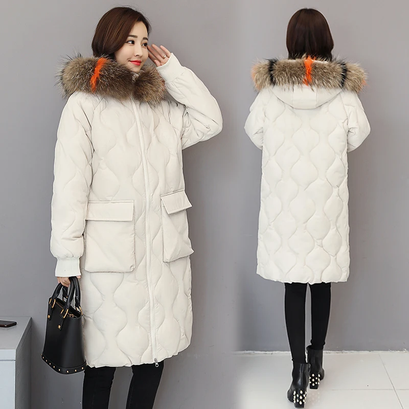 Свободное пальто женская одежда с хлопковой подкладкой Женское зимнее платье на