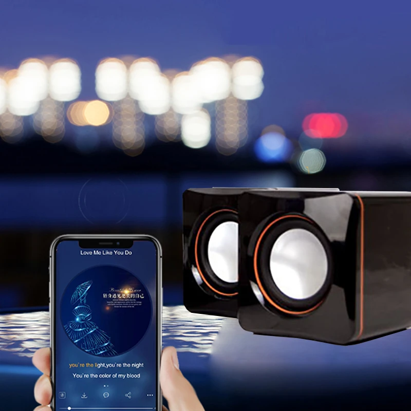 

USB Wired Computer Speakers Deep Bass Sound Box Speaker For PC Laptop Powerful Subwoofer Multimedia Loudspeakers Not Soundbar