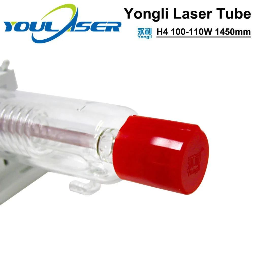 Yongli H Series H4 100 110W CO2 лазерная трубка 100W длина 1450 диаметр 60 мм деревянная коробка для