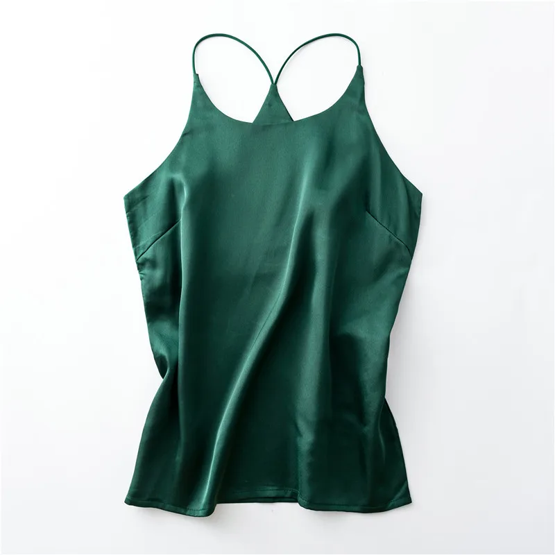Летние топы без рукавов для спортзала женская сексуальная шелковая майка из