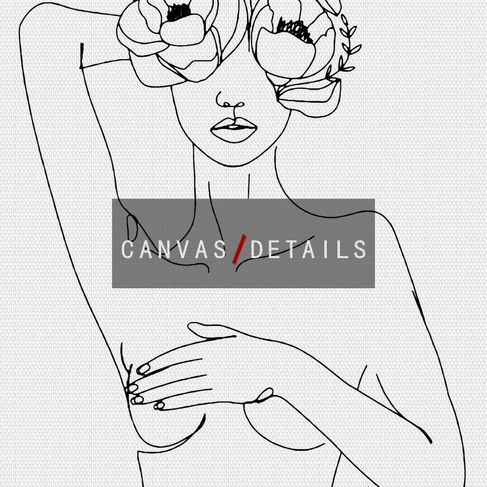 

Nude Womam Print Line Art Drawing Back Feature Poster Lying Female Body Wall Art Canvas Painting for Home Decor