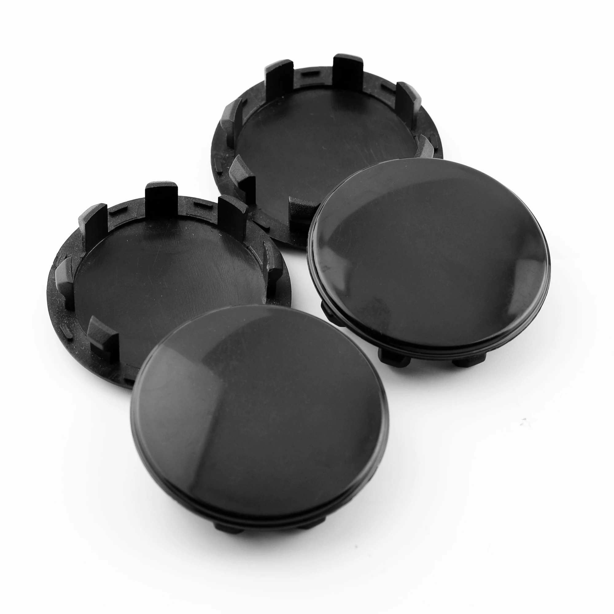 4 шт. 58 мм 51 черный чистый базовый автомобильный колпачок для колес без эмблемы