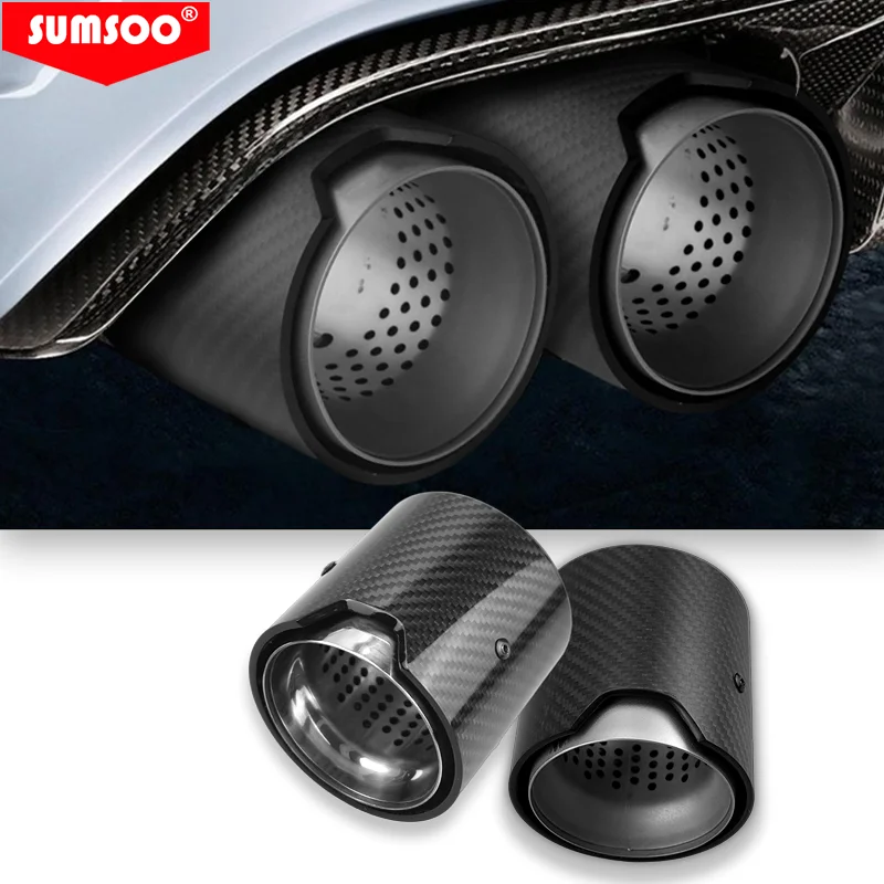 genuine SUMSOO  Glossy /Matte  Carbon Fiber Exhaust tip Auspuffspitze for BMW M2 M3 M4 M135i M235i M140i M240i M335i M340i M435i