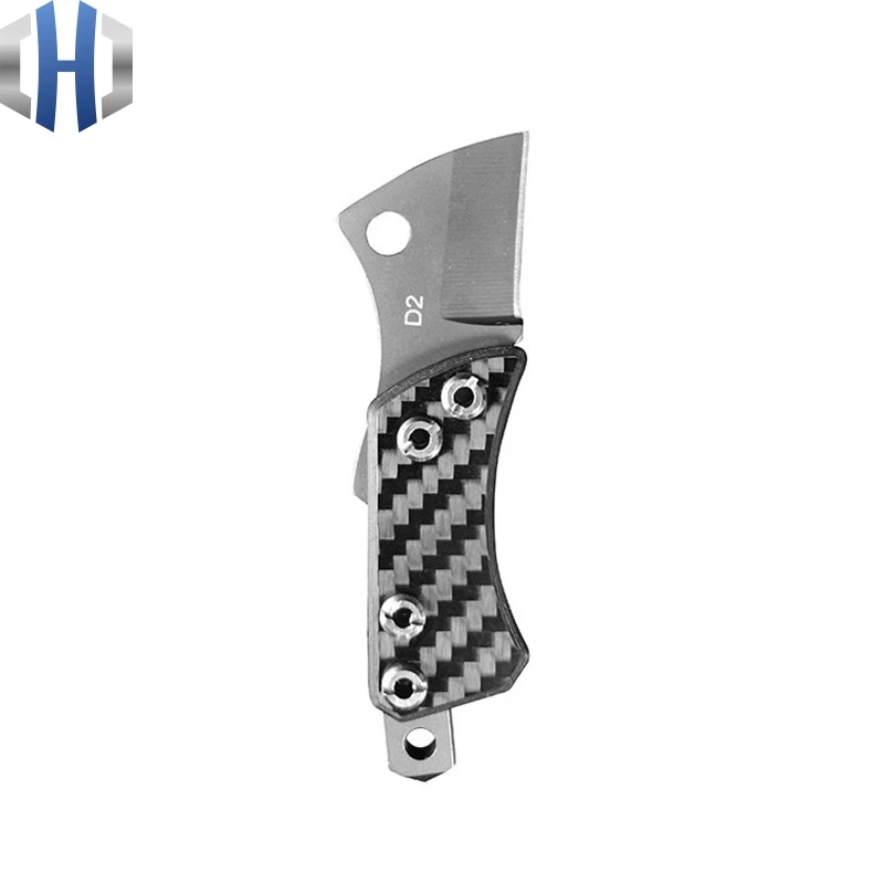 Углеродное волокно мини складной острый нож удобный портативный самообороны