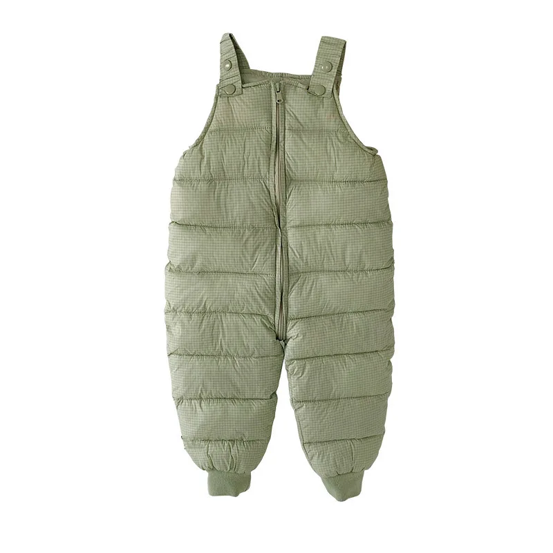 

Autumn And Winter Children's Romper Boys Girls Down Suspenders Jumpsuit