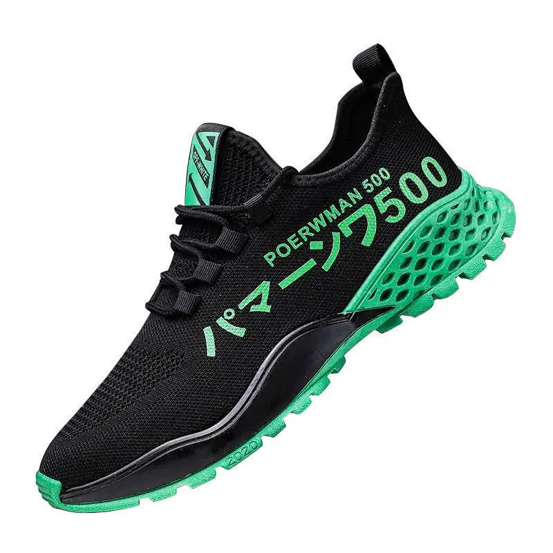 

Men's Shoes 2021 Spring New Outdoor Running Sports Shoes Men's Fashion Mesh Casual Flat Shoes