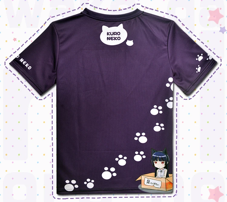 

Japanese Anime Goko Ruri Polyester T Shirt Summer Fashion Top Cartoon Cosplay t-shirt Costume Suit Casual Tee Student Men Women