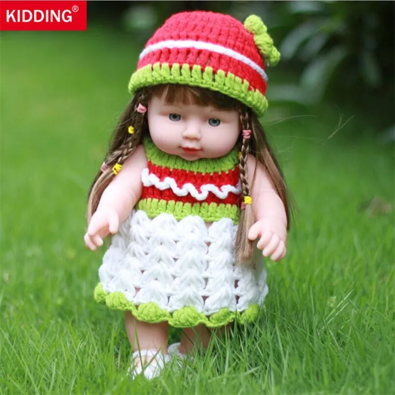 Мини-свитер 30 см полноразмерный силиконовый новорожденный спящий малыш кукла