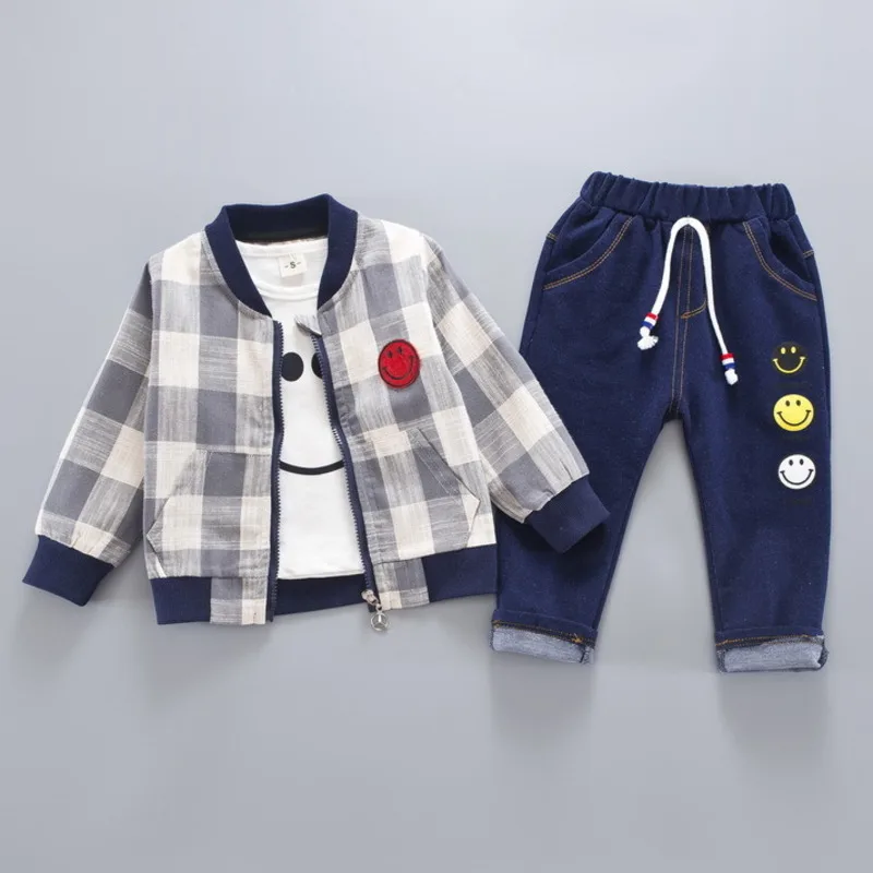 Новинка Сезон весна осень Детская хлопковая одежда для мальчиков и девочек