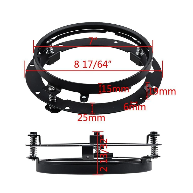 1 шт. 7-дюймовый кронштейн для крепления светодиодных фар Lada 4x4 urban Niva Jeep Wrangler JK Hummer