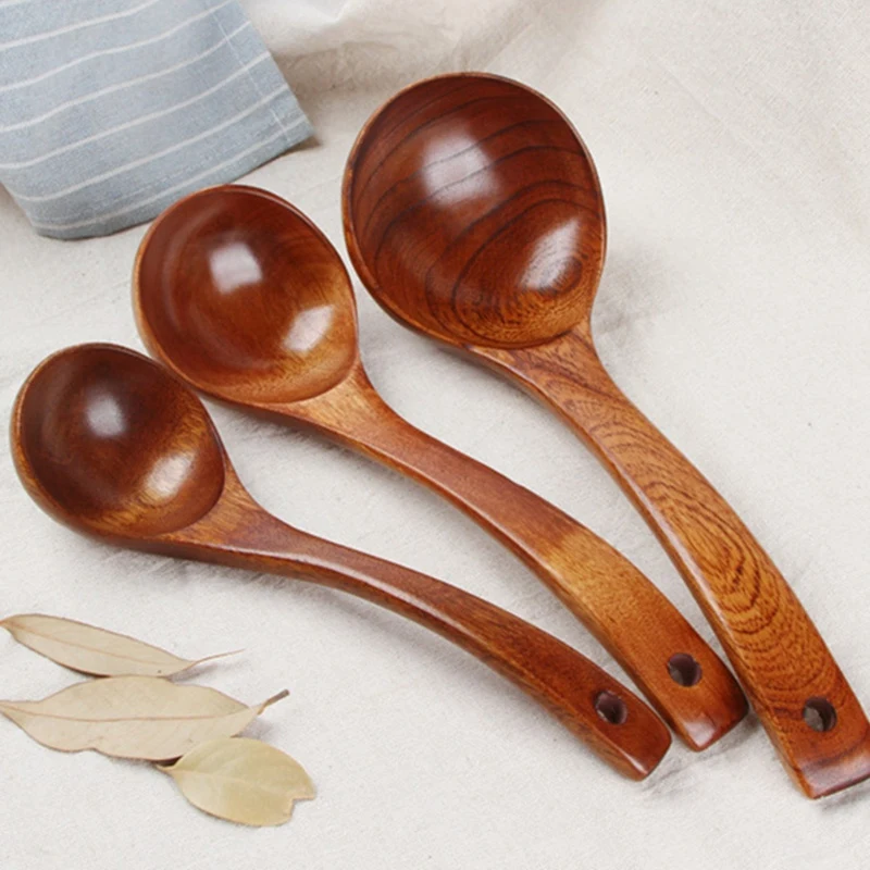 

Natural Solid Wood Spoon Dark Wood Spoon Wooden Spoon Hot Pot Spoon