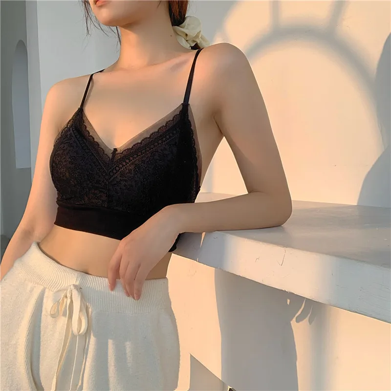 

Lace Beautiful Back Bra, Hollow Sexy, Comfortable, Breathable, Chest Pad, Gather Chest, Seamless Underwear