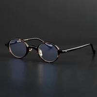vazrobe acetate japenese small round eyewear frames male nerd men transparent black glasses