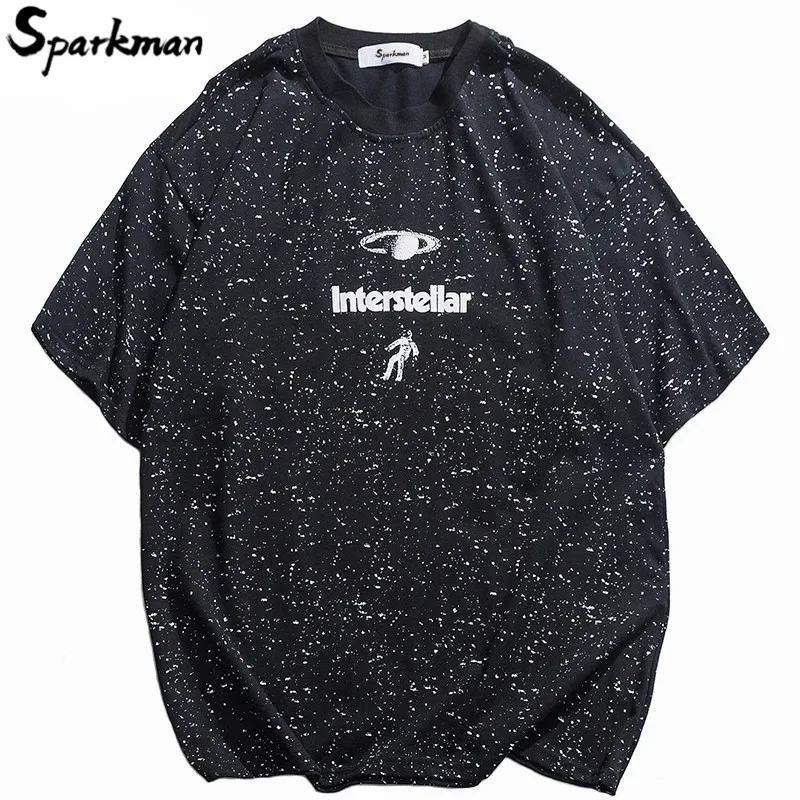 Мужская футболка в стиле хип хоп с принтом граффити чернил межзвездным уличная