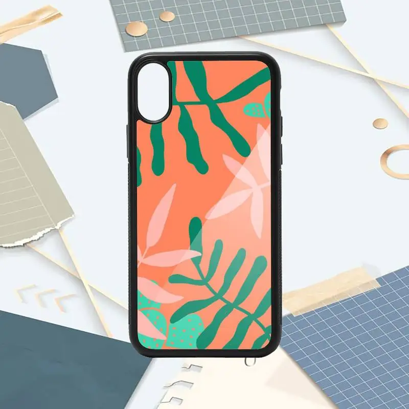 

Cactus Flower Leaf Retro Phone Case PC for iPhone 11 12 pro XS MAX 8 7 6 6S Plus X 5S SE 2020 XR