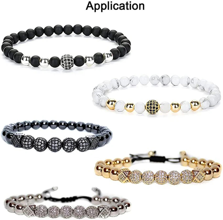 Круглые бусины из латуни 4/6/8/10/12 мм 3 шт./лот