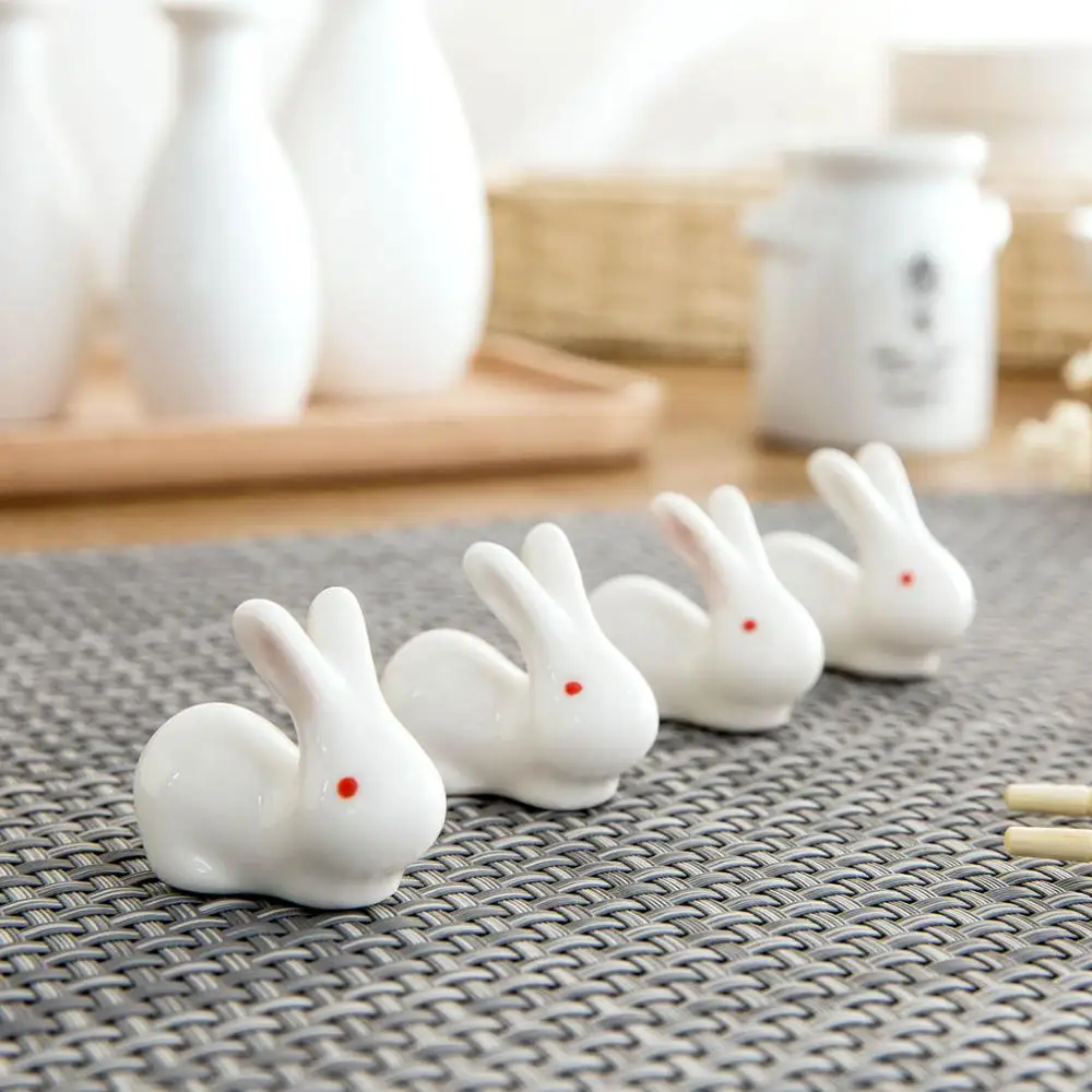1 шт. милый керамический держатель для палочек с кроликом креативная подставка