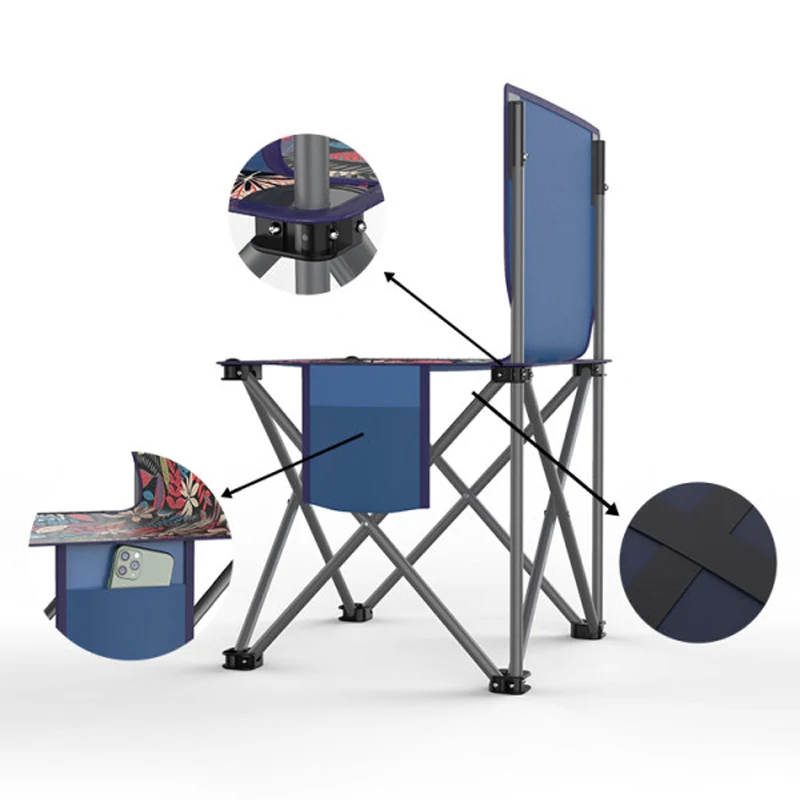 Стул складной портативный Сверхлегкий для путешествий кемпинга пляжа пешего