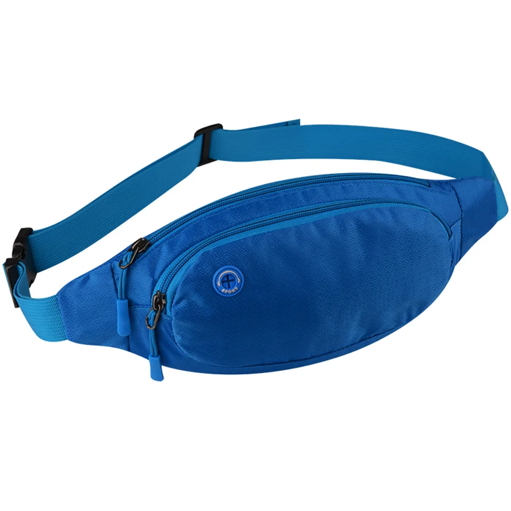 dark blue Meijuner Спортивная поясная сумка Оксфорд твердая поясная сумка для унисекс наушники переноска Удобная Поясная Сумка водонепроницаемая сумка WMJ017 - Цвет: dark blue