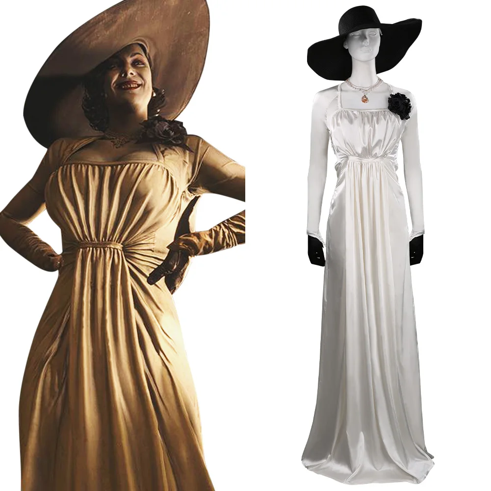 

Alcina Dimitrescu Cosplay Costume Outfits Halloween Carnival Suit