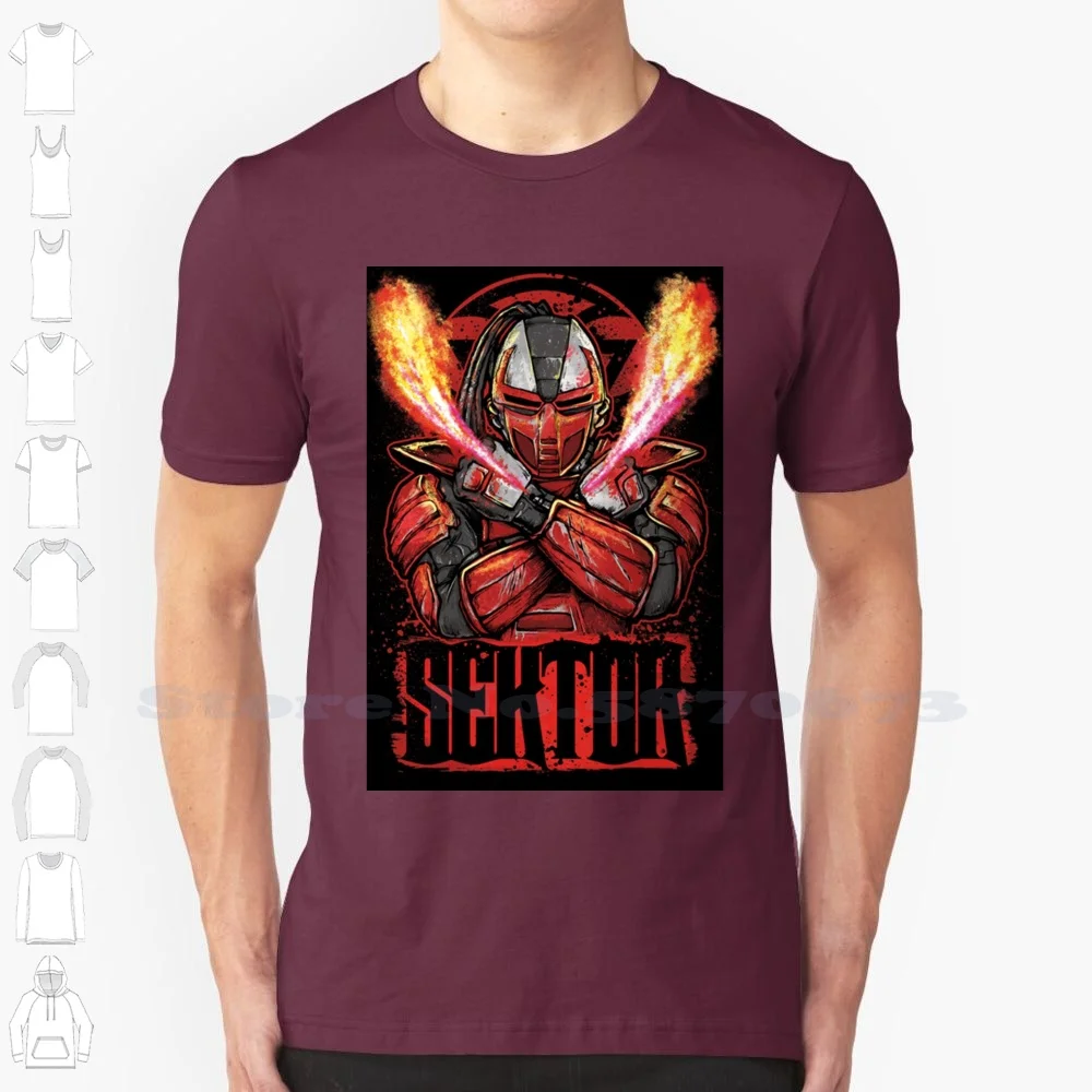 

Модная Винтажная Футболка Sektor Mortal Kombat