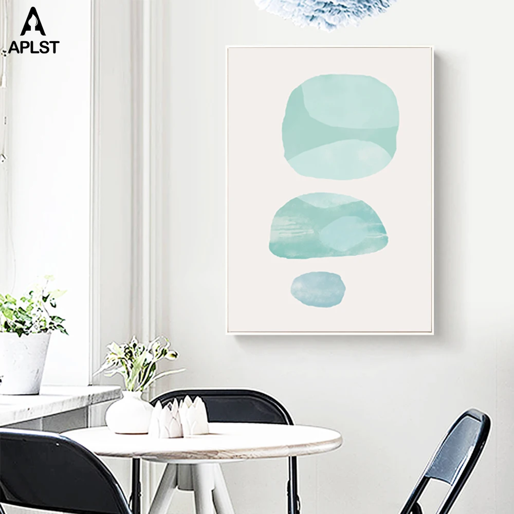 Женский абстрактный геометрический пейзаж со слезами холст принты